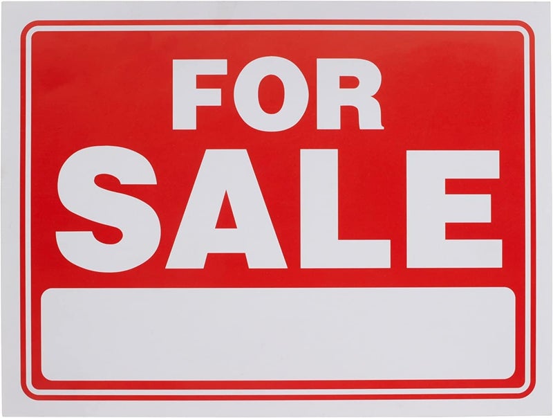 Ram-Pro 9" X 12" Sale Sign for Car and Auto Sales - Rust Free Clear and Visible Text Long Lasting with A Space to Hand Write, (8 Pack) - Image 2
